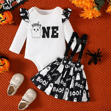 Halloween Baby Clothes Size 12-18 Months Girls Long Sleeve Romper Bodysuits Cartoon Prints Suspenders Skirts Outfits
Halloween Baby Clothes Size 12-18 Months Girls Long Sleeve Romper Bodysuits Cartoon Prints Suspenders Skirts Outfits