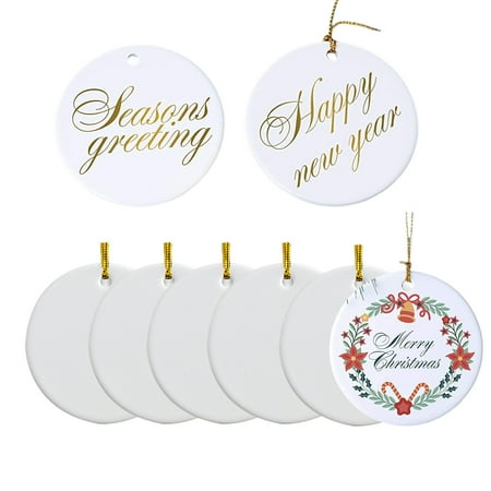 BueatyH Blank Ceramic Ornament 1 Set Decorative Durable Ornamental Christmas Tree Hanging Pendant Decor
BueatyH Blank Ceramic Ornament 1 Set Decorative Durable Ornamental Christmas Tree Hanging Pendant Decor