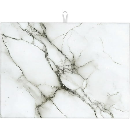 SKQIT Marble White Crack Dish Drying Mat for Kitchen Microfiber Absorbent Quick Reusable Dish Draining Mat 18x24 Inch
SKQIT Marble White Crack Dish Drying Mat for Kitchen Microfiber Absorbent Quick Reusable Dish Draining Mat 18x24 Inch