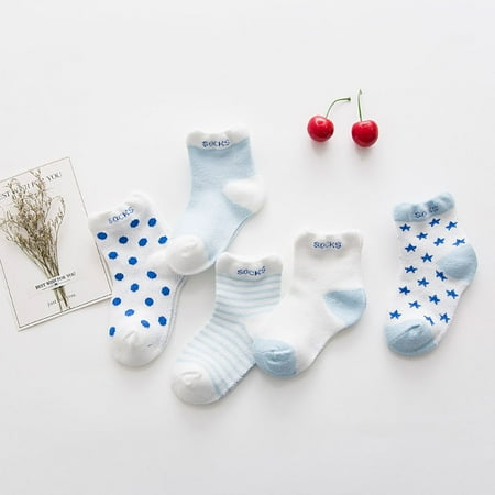 5 Pairs Baby Socks Summer Thin Printed Newborn Warm Breathable Elastic Cotton Socks Sky Blue 0-1Y
5 Pairs Baby Socks Summer Thin Printed Newborn Warm Breathable Elastic Cotton Socks Sky Blue 0-1Y