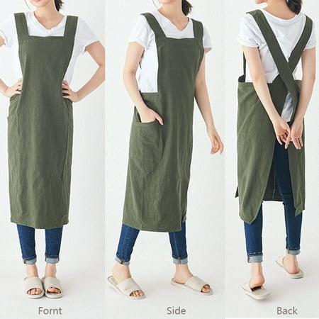 huanledash Solid Color Flax Greaseproof Housework Cooking Pocket Apron without Waist Ties
huanledash Solid Color Flax Greaseproof Housework Cooking Pocket Apron without Waist Ties