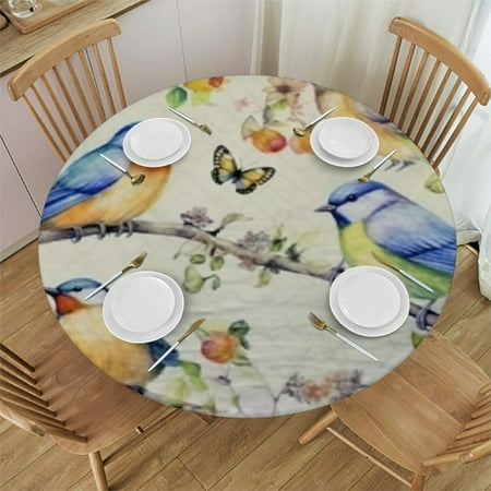 BCIIG Birds Flowers Round Table Cover Stain Resistant Washable Indoor Outdoor Tablecloth Kitchen Dining Wedding Parties 100% Polyester Fiber 31 -35
BCIIG Birds Flowers Round Table Cover Stain Resistant Washable Indoor Outdoor Tablecloth Kitchen Dining Wedding Parties 100% Polyester Fiber 31 -35