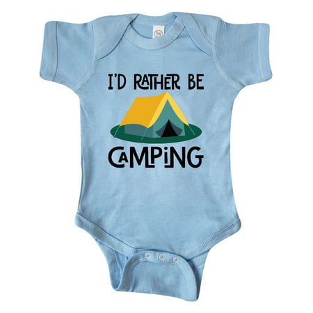 Inktastic Rather Be Camping Gift Baby Boy or Baby Girl Bodysuit