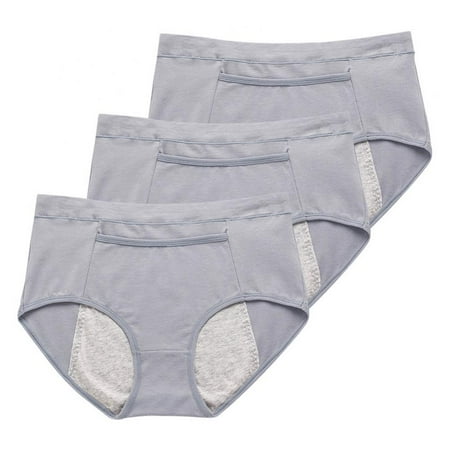 WBQ Women s Period Underwear Postpartum Menstrual Panties Leakproof Soft Cotton Brief 3-Pack
WBQ Women s Period Underwear Postpartum Menstrual Panties Leakproof Soft Cotton Brief 3-Pack
