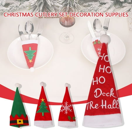 Mittory Gift for Women Mewn 4PC Christmas Decorations Knife And Fork Set Atmosphere Decoration Supplies
Mittory Gift for Women Mewn 4PC Christmas Decorations Knife And Fork Set Atmosphere Decoration Supplies