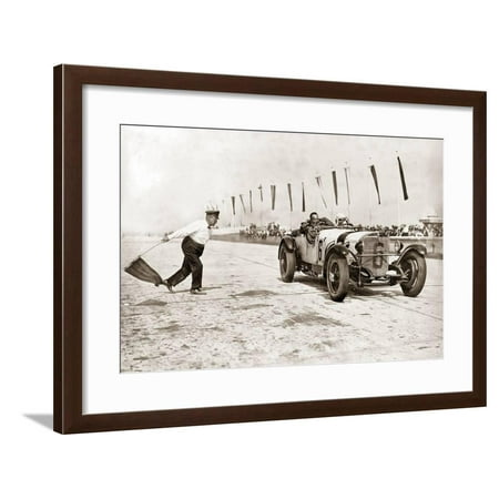 Christian Werner During a Race at the Nuerburgring, 1928 Framed Print Wall Art By Scherl Süddeutsche Zeitung Photo