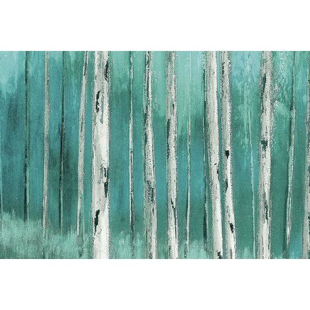 Blue Birch Forest 2 Poster Print by Sunny