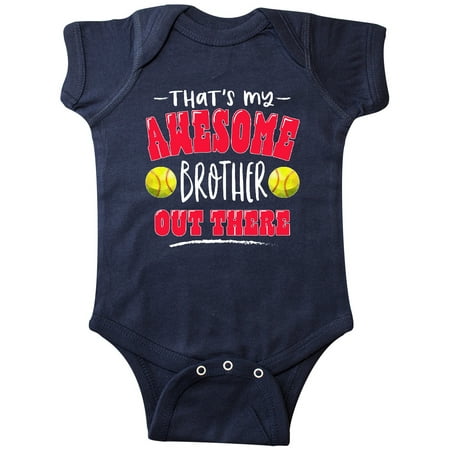 Inktastic That s My Awesome Brother Out There with Softballs Gift Baby Boy or Baby Girl Bodysuit
Inktastic That s My Awesome Brother Out There with Softballs Gift Baby Boy or Baby Girl Bodysuit