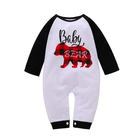 Baby Girls Boys Romper Letter Plaid Bear Print Round Neck Contrast Color Long Sleeve Bodysuits
Baby Girls Boys Romper Letter Plaid Bear Print Round Neck Contrast Color Long Sleeve Bodysuits