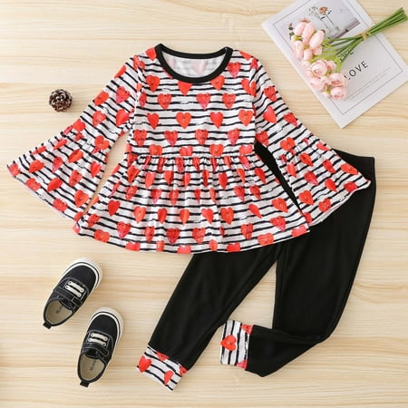 Simplmasygenix Toddler Shirts Clearance Summer Pajamas Spring Autumn Baby Girls Valentine s Day Stripe Love Printed Shirt Top Trousers Suit
Simplmasygenix Toddler Shirts Clearance Summer Pajamas Spring Autumn Baby Girls Valentine s Day Stripe Love Printed Shirt Top Trousers Suit