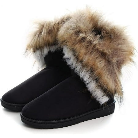 HOLXI 2024 Women s Faux Fur Tassel Winter Snow Boot Suede Flat Ankle Boots
HOLXI 2024 Women s Faux Fur Tassel Winter Snow Boot Suede Flat Ankle Boots
