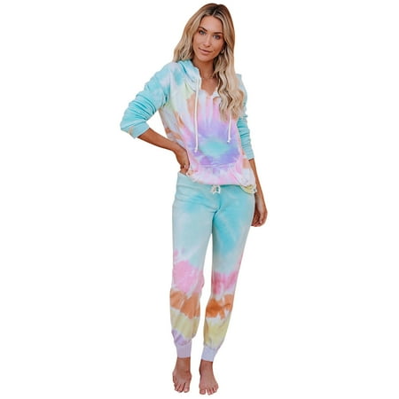 HAWEE Womens Tie Dye Pajamas Long Sleeve Jogger Pajama Set 2 Piece Pj Set Sleepwear Loungewear
HAWEE Womens Tie Dye Pajamas Long Sleeve Jogger Pajama Set 2 Piece Pj Set Sleepwear Loungewear
