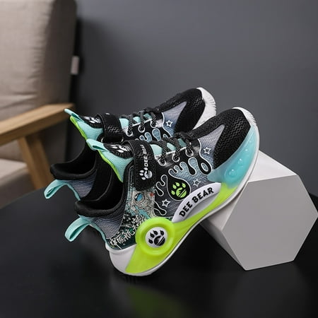 Kid s Basketball Shoes Boys Sneakers Girls Trainers Comfort High Top Basketball Shoes for Boys(Little Kid/Big Kid) Black Green
Kid s Basketball Shoes Boys Sneakers Girls Trainers Comfort High Top Basketball Shoes for Boys(Little Kid/Big Kid) Black Green