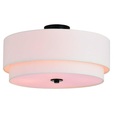 Vaxcel - Burnaby - 4 Light Semi-Flush Mount In Mid-Century Modern Style-10.75
Vaxcel - Burnaby - 4 Light Semi-Flush Mount In Mid-Century Modern Style-10.75