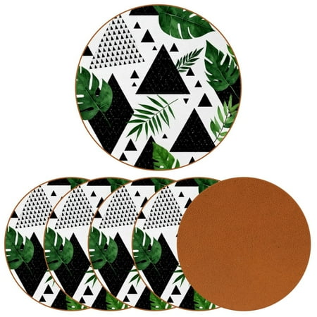 YZUOUZY Home Decor Dining Table Decor 6 Pieces Round Microfiber Leather Cool Coasters Triangle Textures
YZUOUZY Home Decor Dining Table Decor 6 Pieces Round Microfiber Leather Cool Coasters Triangle Textures