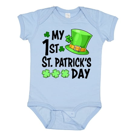 Inktastic My 1st St. Patrick s Day Green Top Hat and Clovers Gift Baby Boy or Baby Girl Bodysuit
Inktastic My 1st St. Patrick s Day Green Top Hat and Clovers Gift Baby Boy or Baby Girl Bodysuit