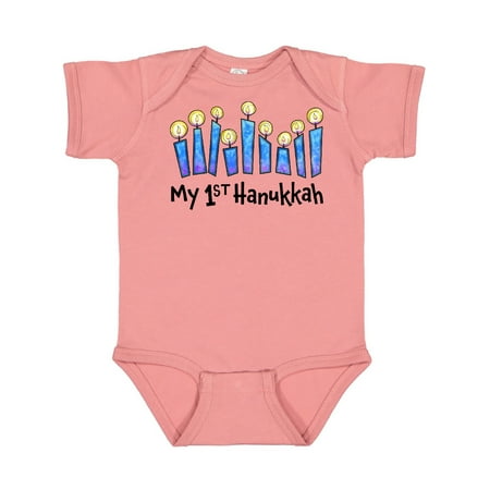 Inktastic My First Hanukkah with lit candles Gift Baby Boy or Baby Girl Bodysuit
Inktastic My First Hanukkah with lit candles Gift Baby Boy or Baby Girl Bodysuit