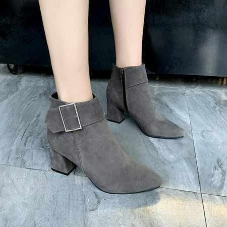 Tdoqot 2022 Boots for Women- Christmas Gifts Mid-Heel Casual Chunky Heel Women s Ankle Boots Gray 37
Tdoqot 2022 Boots for Women- Christmas Gifts Mid-Heel Casual Chunky Heel Women s Ankle Boots Gray 37