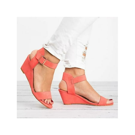UKAP Women s Casual Shoes Summer Wedge Sandals Beach Sandal Fashion Ladies Ankle Strap Comfort Watermelon Red 5.5
UKAP Women s Casual Shoes Summer Wedge Sandals Beach Sandal Fashion Ladies Ankle Strap Comfort Watermelon Red 5.5