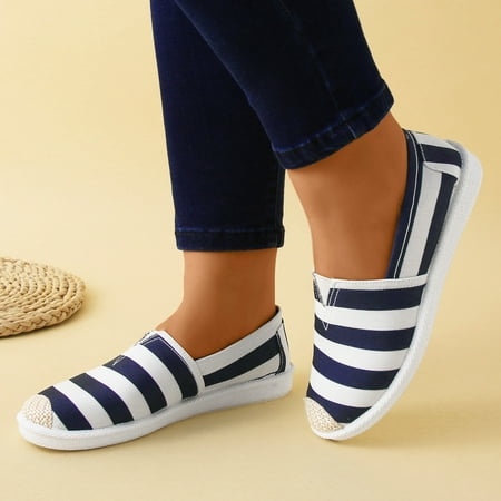 Mishuowoti sandals for women 2023 Women Shallow Mouth Simple Single Shoes Casual Shoes Work Shoes Canvas Colorblock Striped Pattern Slip On Shoes
Mishuowoti sandals for women 2023 Women Shallow Mouth Simple Single Shoes Casual Shoes Work Shoes Canvas Colorblock Striped Pattern Slip On Shoes