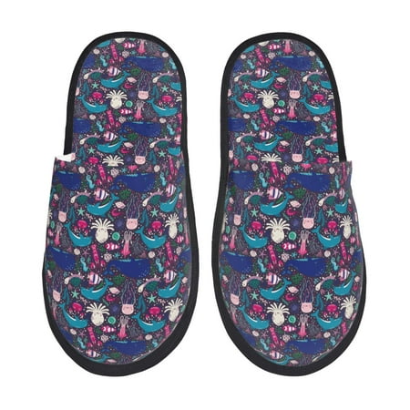 Sigee Underwater Animals for Cozy Furry Slippers Super Soft Indoor and Outdoor Use Non-Slip Sole Slip On House Slippers-Large
Sigee Underwater Animals for Cozy Furry Slippers Super Soft Indoor and Outdoor Use Non-Slip Sole Slip On House Slippers-Large