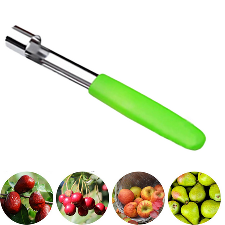 Apple Corer Premium Stainless Steel Remover/Puller Hand-held Kitchen Tool - 1 Pack Green
Apple Corer Premium Stainless Steel Remover/Puller Hand-held Kitchen Tool - 1 Pack Green
