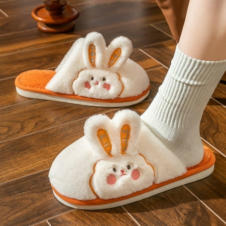 Daznico Slippers for Women Women s Rabbit Wool Slippers Autumn And Winter Cute Net Red Plus Velvet Non Slip Home Soft Bottom Cotton Slippers Orange 9
Daznico Slippers for Women Women s Rabbit Wool Slippers Autumn And Winter Cute Net Red Plus Velvet Non Slip Home Soft Bottom Cotton Slippers Orange 9