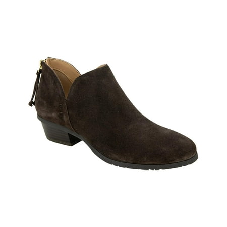 Kenneth Cole Reaction Women s Sideway Suede Stacked Block Heel Ankle Boots