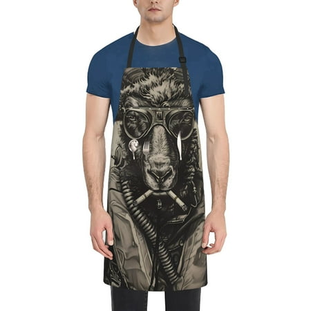 Goofa Vintage Ram Pilot Printed Waterproof Apron 33 Chef Aprons for Men Heavy Duty Chemical Work Apron Adjustable Bib Apron
Goofa Vintage Ram Pilot Printed Waterproof Apron 33 Chef Aprons for Men Heavy Duty Chemical Work Apron Adjustable Bib Apron