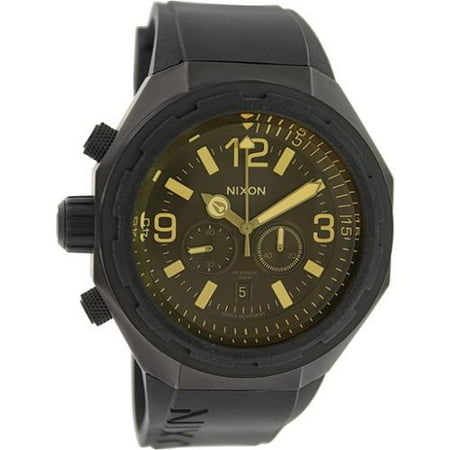 Nixon Men's Steelcat A3131354 Black Silicone Swiss Quartz Watch