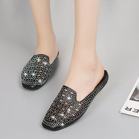 Tangnade House Slippers for Women Woman s Fashion Casual Slip On Outdoor Slippers Crystal Hollow Out Flat Shoes
Tangnade House Slippers for Women Woman s Fashion Casual Slip On Outdoor Slippers Crystal Hollow Out Flat Shoes