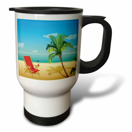 Beach Scene With A Beach Chair and Palm Tree 14oz Stainless Steel Travel Mug tm-152538-1
Beach Scene With A Beach Chair and Palm Tree 14oz Stainless Steel Travel Mug tm-152538-1