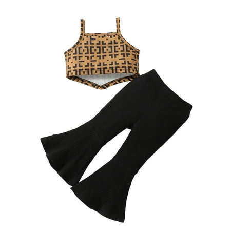 Toddler Infant Baby Girl Summer Clothes Sleeveless Crop Tops Ribbed Bell Bottom Flare Pants Outfits
Toddler Infant Baby Girl Summer Clothes Sleeveless Crop Tops Ribbed Bell Bottom Flare Pants Outfits