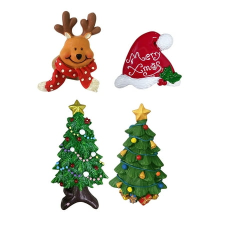 TOYMYTOY 4pcs Christmas Creative Resin Magnetic Fridge Magnet Sticker Message Sticker (Christmas Tree Christmas Elk Christmas Hat Shiny Christmas Tree)
TOYMYTOY 4pcs Christmas Creative Resin Magnetic Fridge Magnet Sticker Message Sticker (Christmas Tree Christmas Elk Christmas Hat Shiny Christmas Tree)