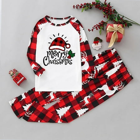VBXOAE Parent-child Warm Christmas Set Printed Home Wear Pajamas Two-piece Kid Set 
VBXOAE Parent-child Warm Christmas Set Printed Home Wear Pajamas Two-piece Kid Set