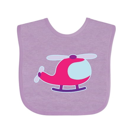 Inktastic Helicopter Pink Girls Gift Baby Girl Bib