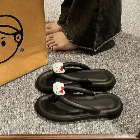 liaozhi Sanrio Hello Kitty Flip Flops for Women Summer Outings Casual Slippers 2024 New Flat Bottomed Beach Sandals and Home Shoes ZZ
liaozhi Sanrio Hello Kitty Flip Flops for Women Summer Outings Casual Slippers 2024 New Flat Bottomed Beach Sandals and Home Shoes ZZ