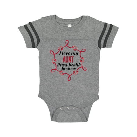 Inktastic I Love My Aunt Heart Health Awareness Gift Baby Boy or Baby Girl Bodysuit
Inktastic I Love My Aunt Heart Health Awareness Gift Baby Boy or Baby Girl Bodysuit