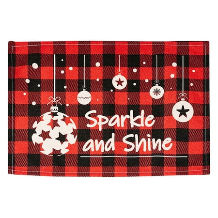 Pgeraug Mat Red And Black Christmas Table Placemats Christmas Rustic Vintage Washable Table Mats Placemat C
Pgeraug Mat Red And Black Christmas Table Placemats Christmas Rustic Vintage Washable Table Mats Placemat C