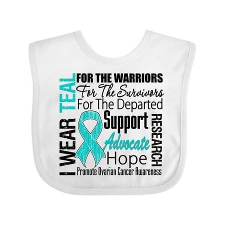Inktastic Ovarian Cancer I Wear Teal Ribbon Tribute Gift Baby Boy or Baby Girl Bib
Inktastic Ovarian Cancer I Wear Teal Ribbon Tribute Gift Baby Boy or Baby Girl Bib