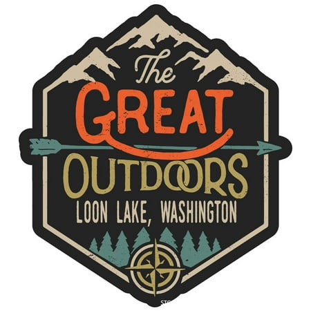 Loon Lake Washington The Great Outdoors Design 4-Inch Fridge Magnet