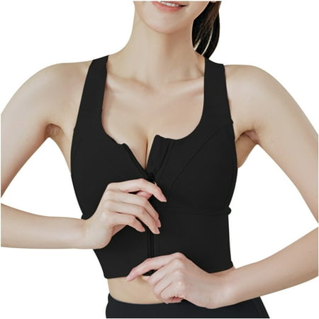 SOOMLON Lounge Bras for Women Sports Bra Fitness High Strength Zipper Running Breathable Yoga Vest Bra Everyday Bra Sleep Bralette Black M
SOOMLON Lounge Bras for Women Sports Bra Fitness High Strength Zipper Running Breathable Yoga Vest Bra Everyday Bra Sleep Bralette Black M