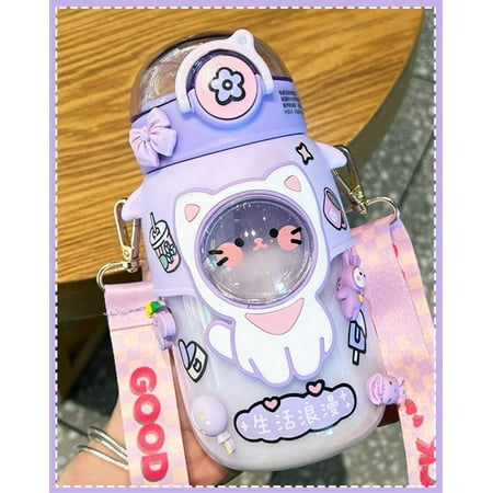 CoCopeaunt 32 Oz Cute Cartoon Water Bottle Transparent with Portable Strap Thermos with Kawaii 3D Stickers
CoCopeaunt 32 Oz Cute Cartoon Water Bottle Transparent with Portable Strap Thermos with Kawaii 3D Stickers