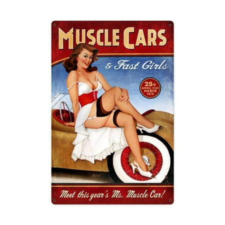 Baron Von Lind BVL039 Muscle Cars Xl Metal Sign
