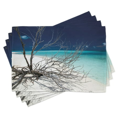 Driftwood Placemats Set of 4 Seascape Theme Driftwood on the White Sandy Beach Coastal Digital Image Washable Fabric Place Mats for Dining Room Kitchen Table Decor Turquoise and Blue by Ambesonne
Driftwood Placemats Set of 4 Seascape Theme Driftwood on the White Sandy Beach Coastal Digital Image Washable Fabric Place Mats for Dining Room Kitchen Table Decor Turquoise and Blue by Ambesonne