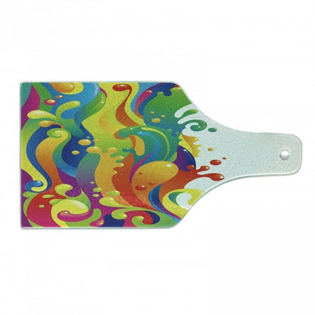 Psychedelic Cutting Board Digital Made Fluid Rainbow Color Paint Splash Contemporary Psychedelic Design Tempered Glass Cutting and Serving Board Wine Bottle Shape Multicolor by Ambesonne
Psychedelic Cutting Board Digital Made Fluid Rainbow Color Paint Splash Contemporary Psychedelic Design Tempered Glass Cutting and Serving Board Wine Bottle Shape Multicolor by Ambesonne