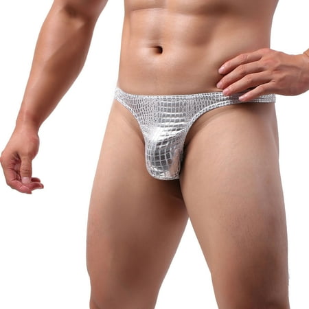 Panties Clearance Mens Trendy Underwear Thong Underpants Soft Briefs Panties Silver L
Panties Clearance Mens Trendy Underwear Thong Underpants Soft Briefs Panties Silver L