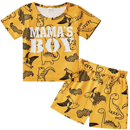 BULLPIANO Boy Summer Outfits Toddler Short Sets Cotton T-Shirt and Pants 2-Piece Cartoon Printed Clothes Set
BULLPIANO Boy Summer Outfits Toddler Short Sets Cotton T-Shirt and Pants 2-Piece Cartoon Printed Clothes Set
