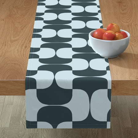 Cotton Sateen Table Runner 72 - Graphic Mod Blue Grey Mid Century Midcentury Modern Bold Minimal Print Custom Table Linens by Spoonflower
Cotton Sateen Table Runner 72 - Graphic Mod Blue Grey Mid Century Midcentury Modern Bold Minimal Print Custom Table Linens by Spoonflower