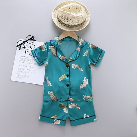 DAETIROS Sleepwear Breathable Soft Toddler Baby Boy Girl (6M-4T) Funny Tops+Shorts Pajama Sets Green
DAETIROS Sleepwear Breathable Soft Toddler Baby Boy Girl (6M-4T) Funny Tops+Shorts Pajama Sets Green